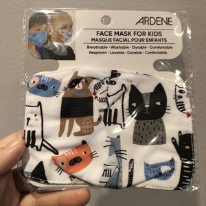 NWT LOT 3 Kids Reusable Masks Children mask printed 2 layers %100 Cotton inside